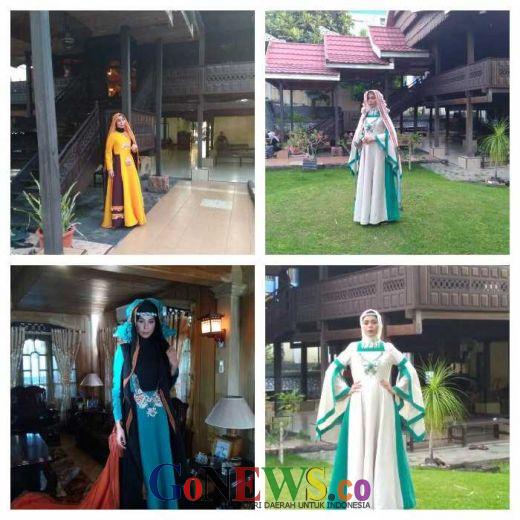 GoRiau Dua Model Peragakan 12 Busana Karya Desainer Erna 